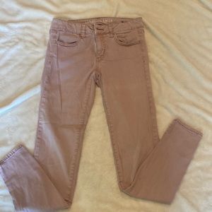 Pink jeggings by American Eagle Outfitters